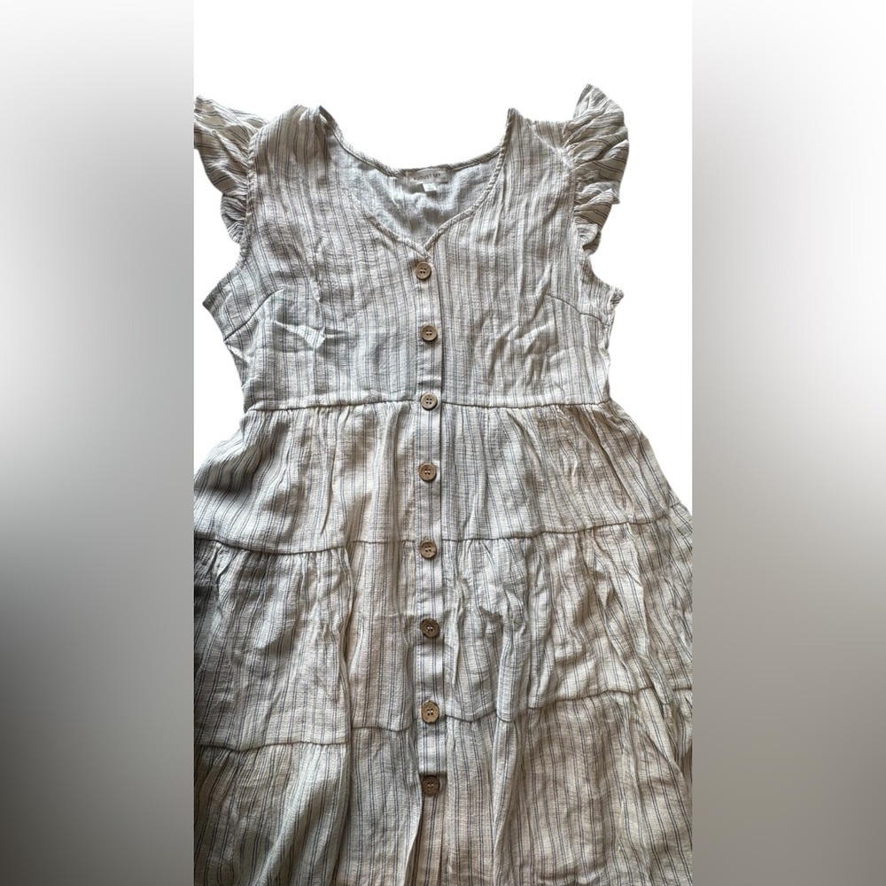 August Sky Striped Dress Size L - Picture 9 of 13